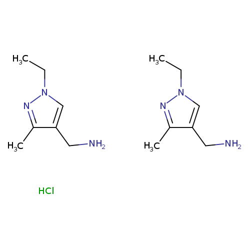 (1-Ethyl-3-methyl-1H-pyrazol-4-yl)methylaminehemihydrochloride