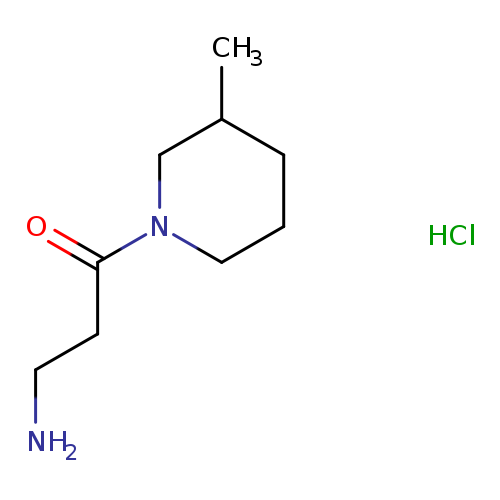 3-Amino-1-(3-methyl-1-piperidinyl)-1-propanonehydrochloride