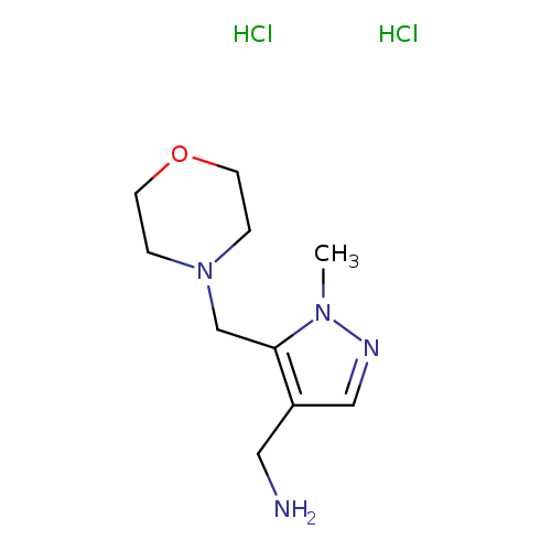1-{1-methyl-5-[(morpholin-4-yl)methyl]-1H-pyrazol-4-yl}methanamine dihydrochloride