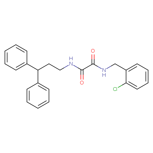 N-[(2-chlorophenyl)methyl]-N'-(3,3-diphenylpropyl)ethanediamide
