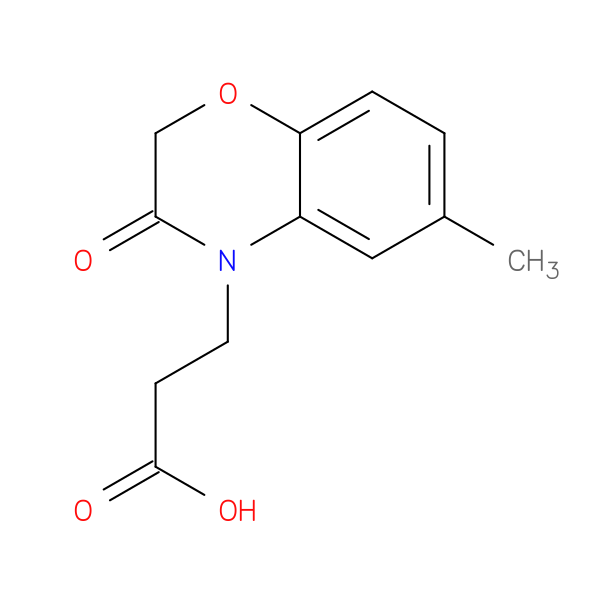 3-(6-methyl-3-oxo-2,3-dihydro-4H-1,4-benzoxazin-4-yl)propanoic acid