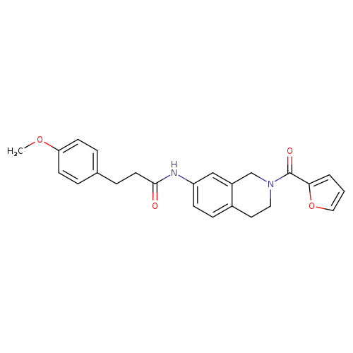 N-[2-(furan-2-carbonyl)-1,2,3,4-tetrahydroisoquinolin-7-yl]-3-(4-methoxyphenyl)propanamide
