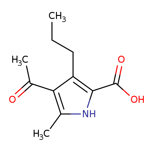 4-acetyl-5-methyl-3-propyl-1H-pyrrole-2-carboxylic acid
