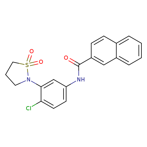 N-[4-chloro-3-(1,1-dioxo-1lambda6,2-thiazolidin-2-yl)phenyl]naphthalene-2-carboxamide