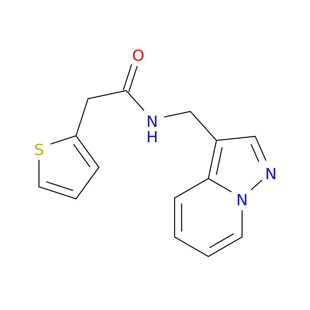 N-({pyrazolo[1,5-a]pyridin-3-yl}methyl)-2-(thiophen-2-yl)acetamide