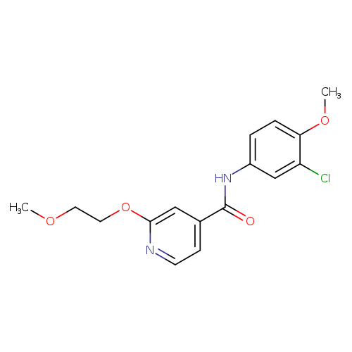 N-(3-chloro-4-methoxyphenyl)-2-(2-methoxyethoxy)pyridine-4-carboxamide