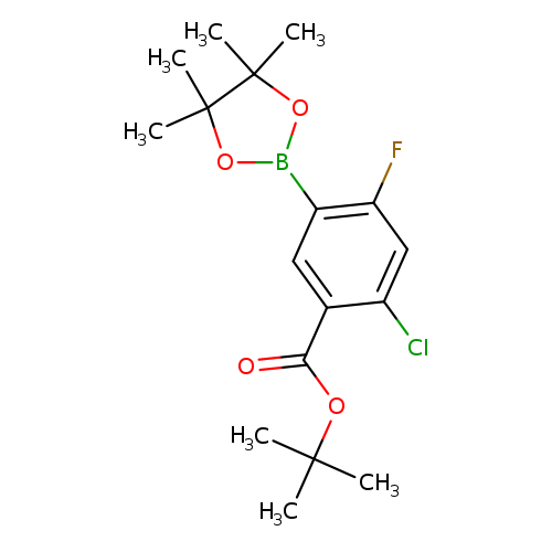 Benzoic acid, 2-chloro-4-fluoro-5-(4,4,5,5-tetramethyl-1,3,2-dioxaborolan-2-yl)-, 1,1-dimethylethyl ester
