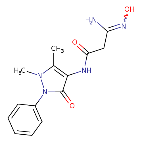 N-(1,5-DIMETHYL-3-OXO-2-PHENYL-2,3-DIHYDRO-1H-PYRAZOL-4-YL)-2-(N-HYDROXYCARBAMIMIDOYL)-ACETAMIDE