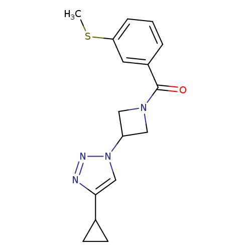 4-cyclopropyl-1-{1-[3-(methylsulfanyl)benzoyl]azetidin-3-yl}-1H-1,2,3-triazole