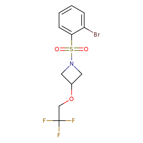 1-(2-bromobenzenesulfonyl)-3-(2,2,2-trifluoroethoxy)azetidine