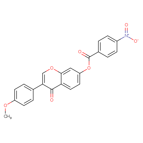 3-(4-methoxyphenyl)-4-oxo-4H-chromen-7-yl 4-nitrobenzoate