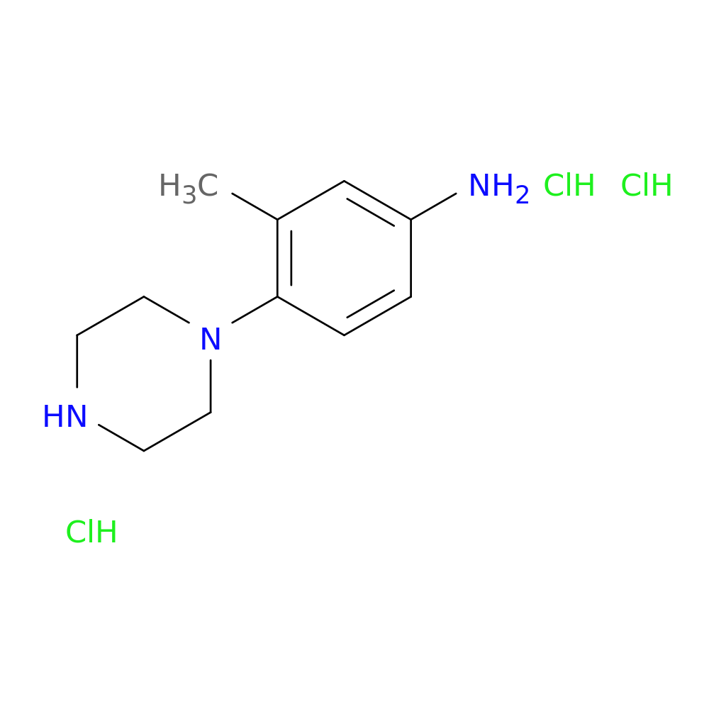 3-methyl-4-(piperazin-1-yl)aniline trihydrochloride