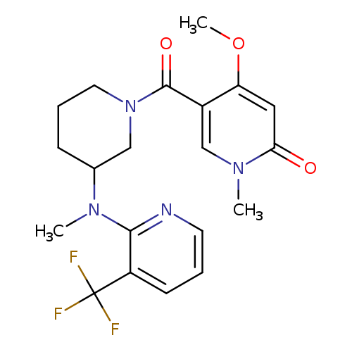 4-methoxy-1-methyl-5-(3-{methyl[3-(trifluoromethyl)pyridin-2-yl]amino}piperidine-1-carbonyl)-1,2-dihydropyridin-2-one