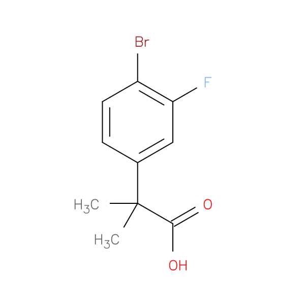 2-(4-bromo-3-fluorophenyl)-2-methylpropanoic acid