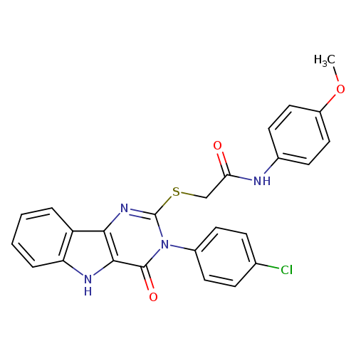 2-{[3-(4-chlorophenyl)-4-oxo-3H,4H,5H-pyrimido[5,4-b]indol-2-yl]sulfanyl}-N-(4-methoxyphenyl)acetamide