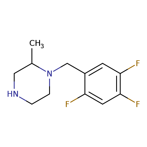2-methyl-1-[(2,4,5-trifluorophenyl)methyl]piperazine