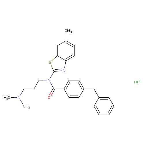 4-benzyl-N-[3-(dimethylamino)propyl]-N-(6-methyl-1,3-benzothiazol-2-yl)benzamide hydrochloride