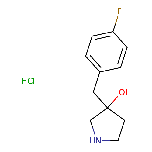 3-[(4-fluorophenyl)methyl]pyrrolidin-3-ol hydrochloride