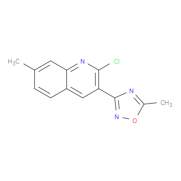2-Chloro-7-methyl-3-(5-methyl-1,2,4-oxadiazol-3-yl)quinoline