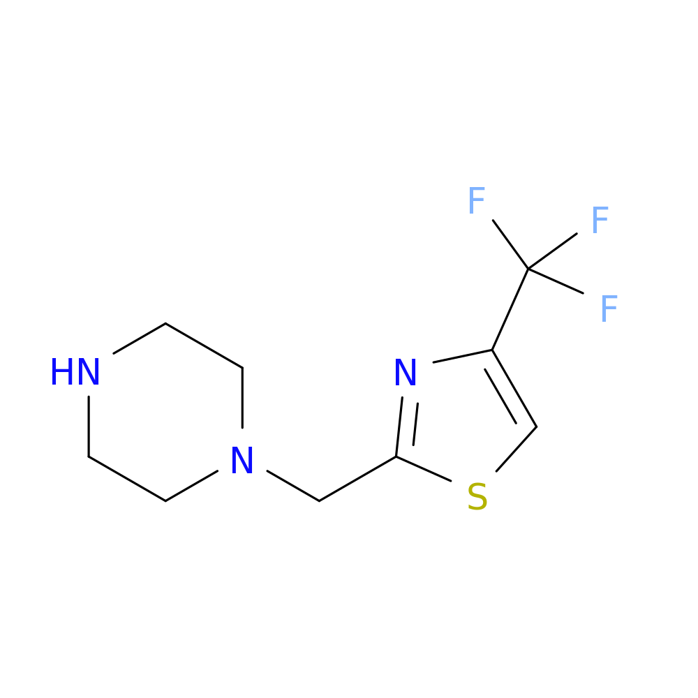 1-{[4-(trifluoromethyl)-1,3-thiazol-2-yl]methyl}piperazine