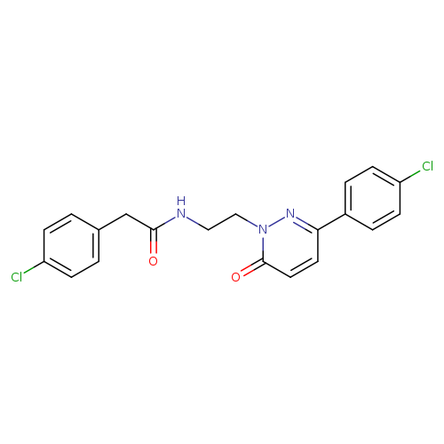2-(4-chlorophenyl)-N-{2-[3-(4-chlorophenyl)-6-oxo-1,6-dihydropyridazin-1-yl]ethyl}acetamide