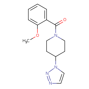 1-(2-methoxybenzoyl)-4-(1H-1,2,3-triazol-1-yl)piperidine