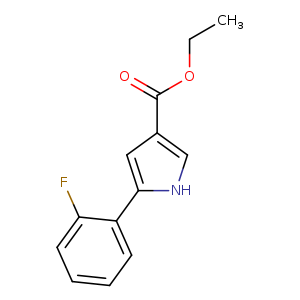 1H-Pyrrole-3-carboxylic acid, 5-(2-fluorophenyl)-, ethyl ester