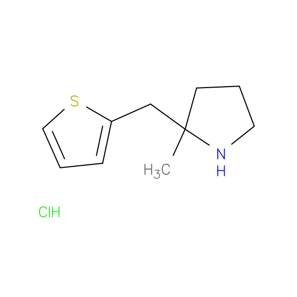 2-methyl-2-[(thiophen-2-yl)methyl]pyrrolidine hydrochloride