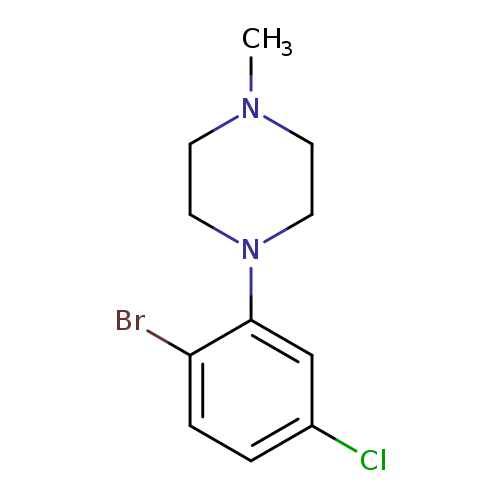 1-(2-Bromo-5-chlorophenyl)-4-methylpiperazine
