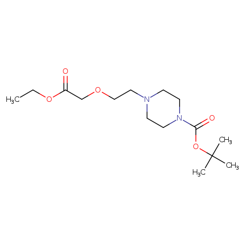 tert-butyl4-[2-(2-ethoxy-2-oxoethoxy)ethyl]piperazine-1-carboxylate