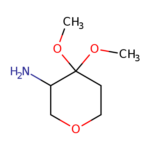 4,4-dimethoxyoxan-3-amine