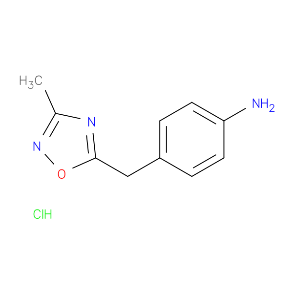 4-[(3-Methyl-1,2,4-oxadiazol-5-yl)methyl]aniline hydrochloride