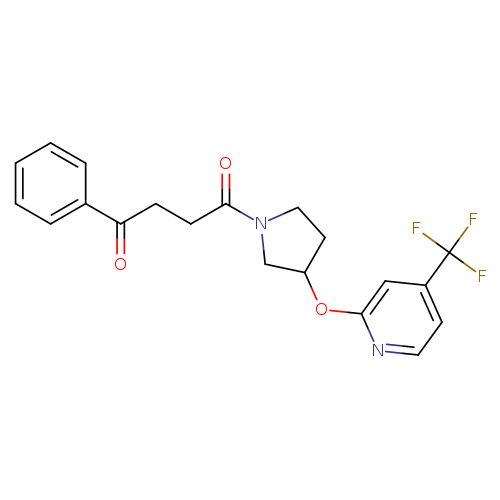 1-phenyl-4-(3-{[4-(trifluoromethyl)pyridin-2-yl]oxy}pyrrolidin-1-yl)butane-1,4-dione