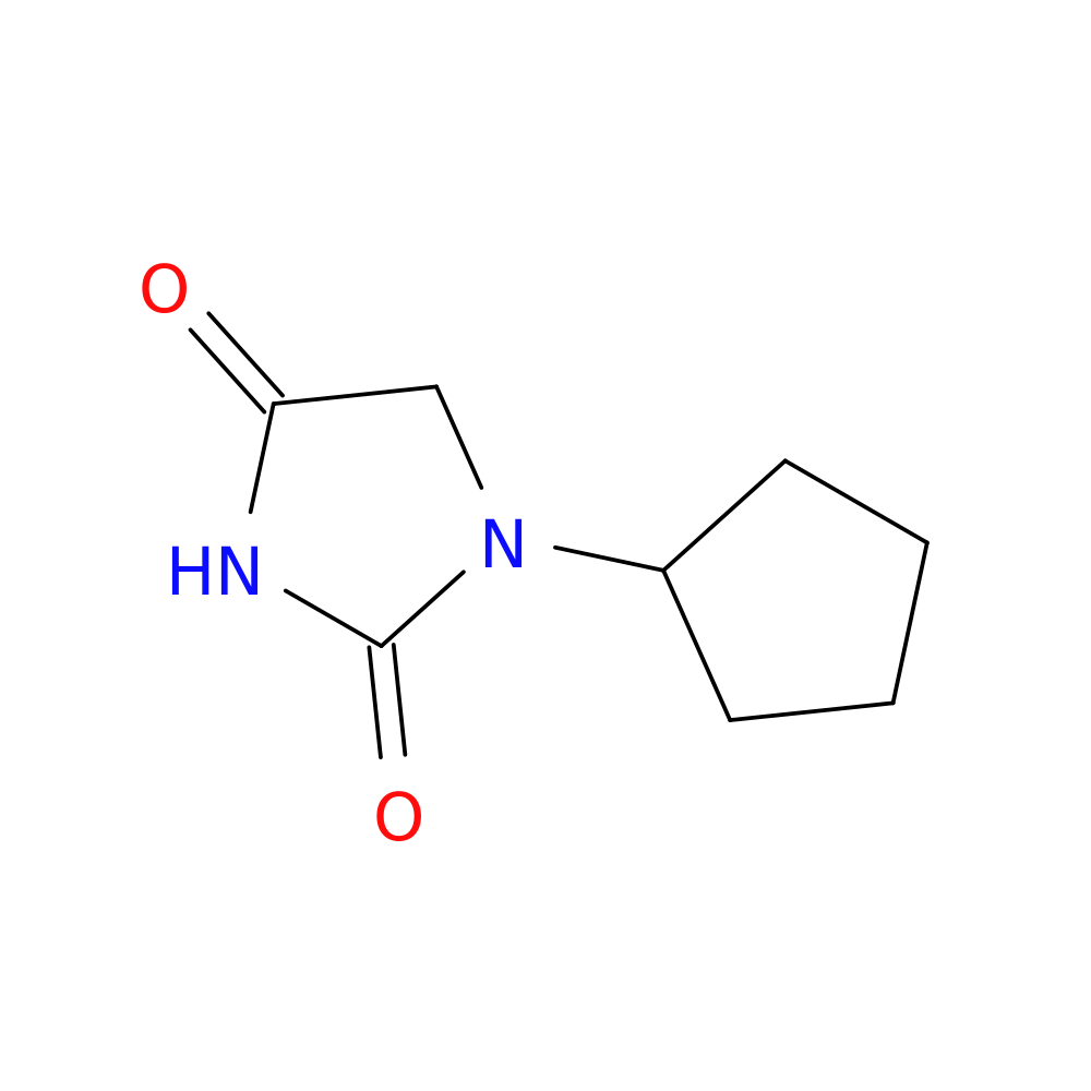 1-cyclopentylimidazolidine-2,4-dione