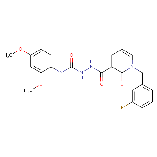 N-{[(2,4-dimethoxyphenyl)carbamoyl]amino}-1-[(3-fluorophenyl)methyl]-2-oxo-1,2-dihydropyridine-3-carboxamide