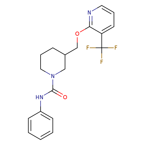 N-phenyl-3-({[3-(trifluoromethyl)pyridin-2-yl]oxy}methyl)piperidine-1-carboxamide