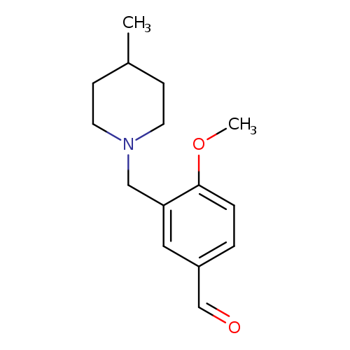 4-Methoxy-3-[(4-methylpiperidin-1-yl)methyl]benzaldehyde