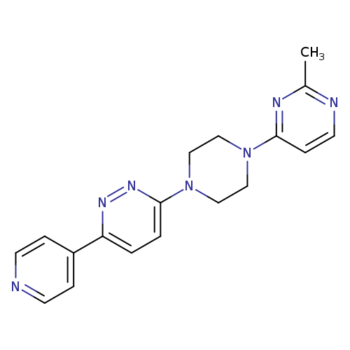 3-[4-(2-methylpyrimidin-4-yl)piperazin-1-yl]-6-(pyridin-4-yl)pyridazine