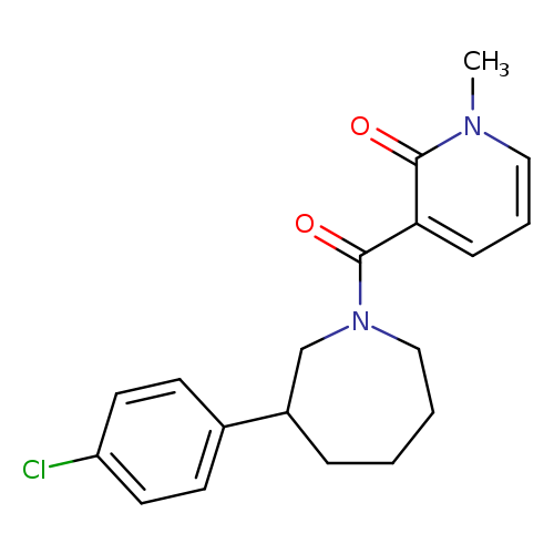 3-[3-(4-chlorophenyl)azepane-1-carbonyl]-1-methyl-1,2-dihydropyridin-2-one