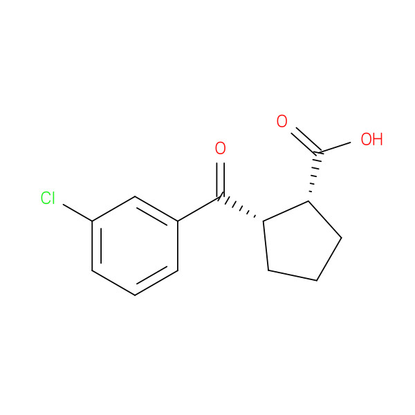 cis-2-(3-Chlorobenzoyl)cyclopentane-1-carboxylic acid
