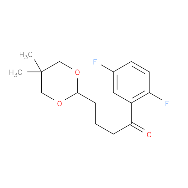 2',5'-DIFLUORO-4-(5,5-DIMETHYL-1,3-DIOXAN-2-YL)BUTYROPHENONE
