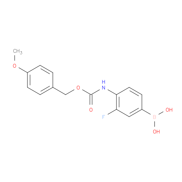 3-Fluoro-4-((4-methoxybenzyloxy)carbamoyl)phenylboronic acid