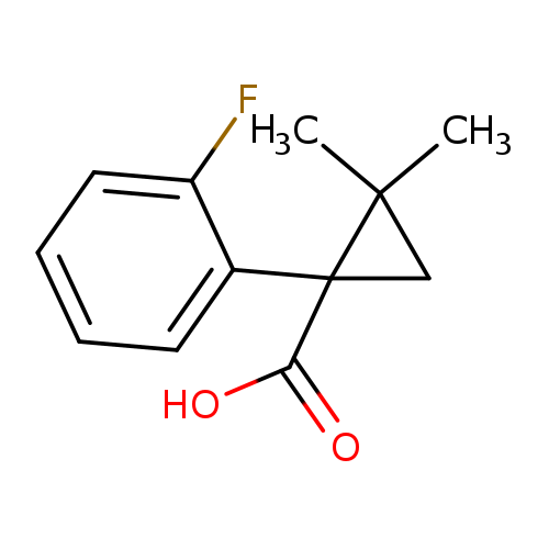 1-(2-Fluorophenyl)-2,2-dimethylcyclopropanecarboxylic acid