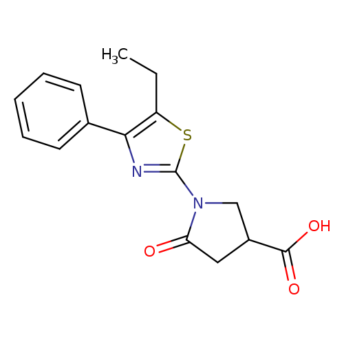 1-(5-Ethyl-4-phenyl-1,3-thiazol-2-yl)-5-oxopyrrolidine-3-carboxylic acid