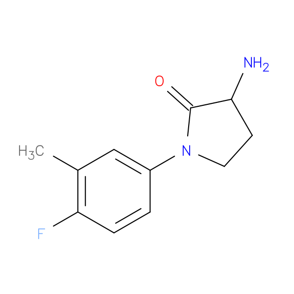 3-amino-1-(4-fluoro-3-methylphenyl)-2-pyrrolidinone