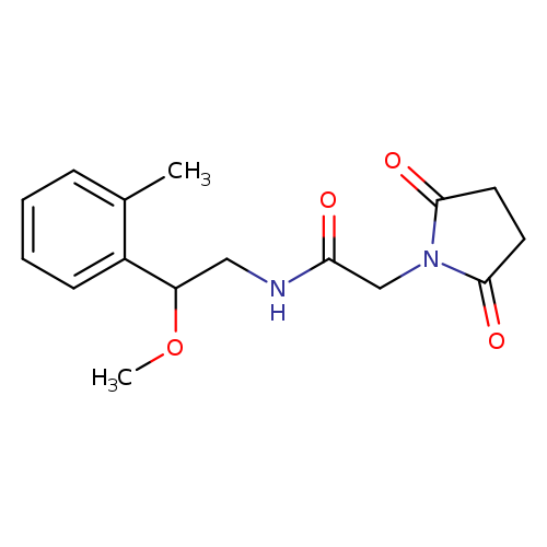 2-(2,5-dioxopyrrolidin-1-yl)-N-[2-methoxy-2-(2-methylphenyl)ethyl]acetamide