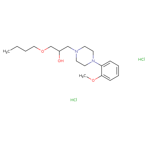 1-butoxy-3-[4-(2-methoxyphenyl)piperazin-1-yl]propan-2-ol dihydrochloride