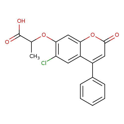 2-[(6-Chloro-2-oxo-4-phenyl-2h-chromen-7-yl)oxy]propanoic acid