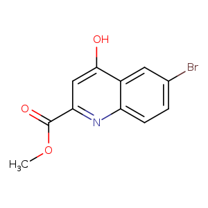 2-Quinolinecarboxylic acid, 6-bromo-4-hydroxy-, methyl ester