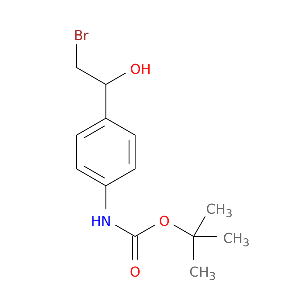 1,1-Dimethylethyl N-[4-(2-bromo-1-hydroxyethyl)phenyl]carbamate